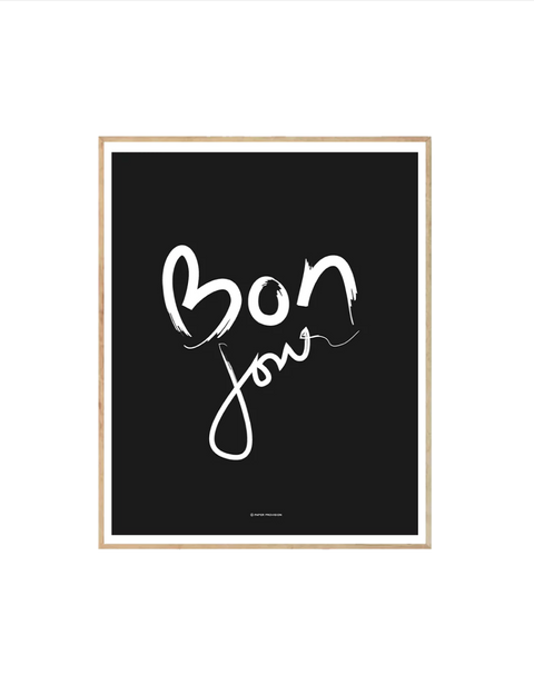 Bonjour (Noir) - Hommes Decor