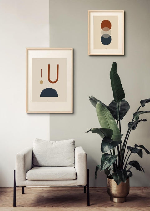 Modern Abstract Geometric V - Hommes Decor