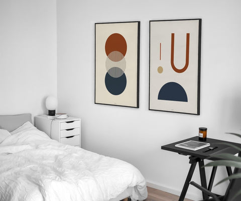 Modern Abstract Geometric V - Hommes Decor