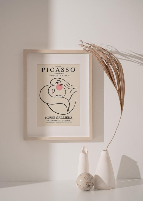 Picasso Woman Daydreaming Poster - Hommes Decor