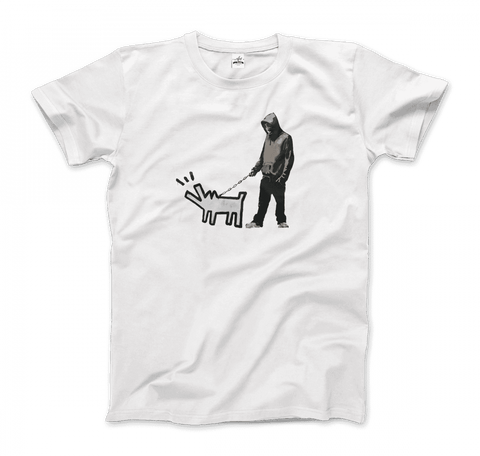 Banksy Dog Walker Artwork T-Shirt - Hommes Decor