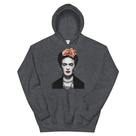 Frida Kahlo With Flowers Poster Artwork Unisex Hoodie - Hommes Decor