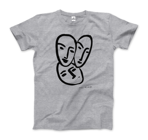 Henri Matisse Apollinaire Three Heads to Friendship 1952 Art T-Shirt - Hommes Decor
