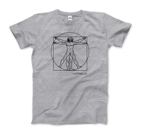 Leonardo Da Vinci, Vitruvian Man Sketch T-Shirt - Hommes Decor