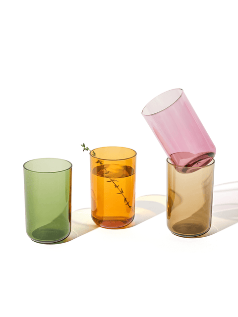 RESERVE 10oz Tumbler Tritan™ Copolyester Glass - Mixed Color Set - Hommes Decor